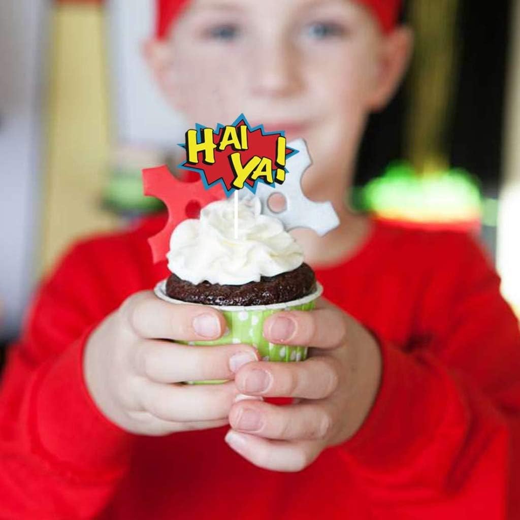 Clube92 Com Br Patisserie Figurines Pour Gateaux Amycute Cupcakes 24pcs Decorations De Gateaux Ninjago Fete De Anniversaire Cake Toppers Decoration De Gateau Dessert Pour Mariage