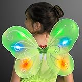 Light Up Green Fairy Pixie Wings
