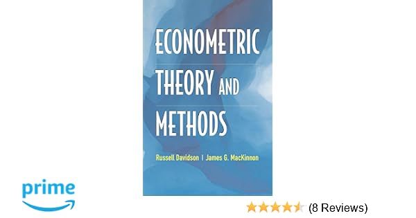 Econometric Theory And Methods 9780195123722 Economics - 
