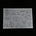 Walfront Heat Shrink Plastic Sheet Kit Shrinkable Film with Pattern for Crafts Key Chains Handmade Craft Tool(Girl's)