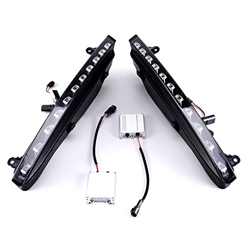 MotorFansClub Daytime Running Lights White LED DRL for Audi Q7 07-09 Turn Signal - Thumbnail 4