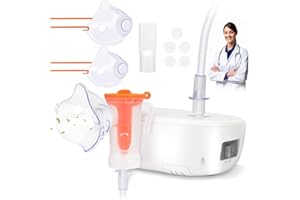 LESOFI Mesh Spacer Compressor Mesh Breathing Machine with Mouthpiece Masks Desktop for Kids and Adults, White