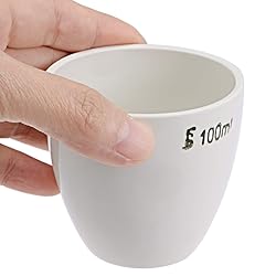 uxcell Porcelain Crucible Cup 100ml for Foundry