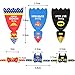 72 PCS Baiobfm's Superheroes Lollipop Decoration Cards, Paper Lollipop Candy Holder, Kids Superhero Party Supplies, Party Candy Decoration, Superboy Supergirl Batman (4 pages/superhero, 72 set/bag, Candy NOT Included)