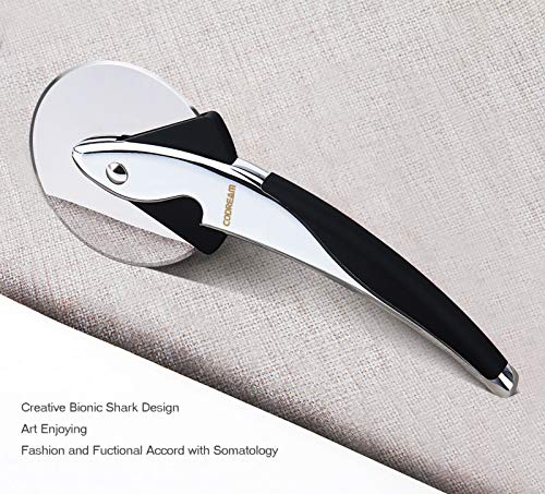 Scheam Pizza Wheel Cutter Case, Cover Anti-Shock Cover Bumper Back Cover, Silver