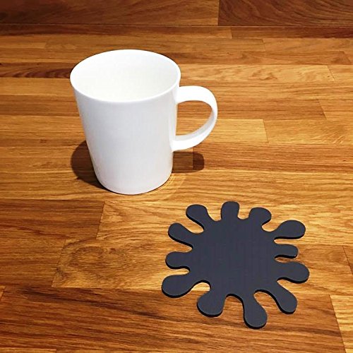 Super Cool Creations Coasters - Splash Shaped - Graphite Grey - 8 Set