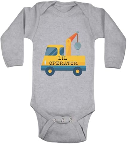 Amazon.com: Cute Rascals Baby Long Sleeve Bodysuit Lil Operator Cars