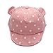 Dot Partten Baby Caps Summer Girl Boys Sun Hat With Ear Spring Summer Newborn Photography Props (Pink),One Size