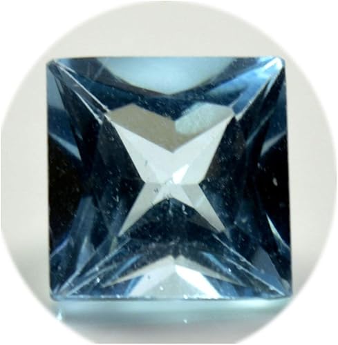 Pierre Topaze Bleue Naturelle 4 Carat Taille Princesse Pierre De Naissance De Decembre Pour La Confection De Bijoux A Vente En Gros Prix Amazon Fr Bijoux