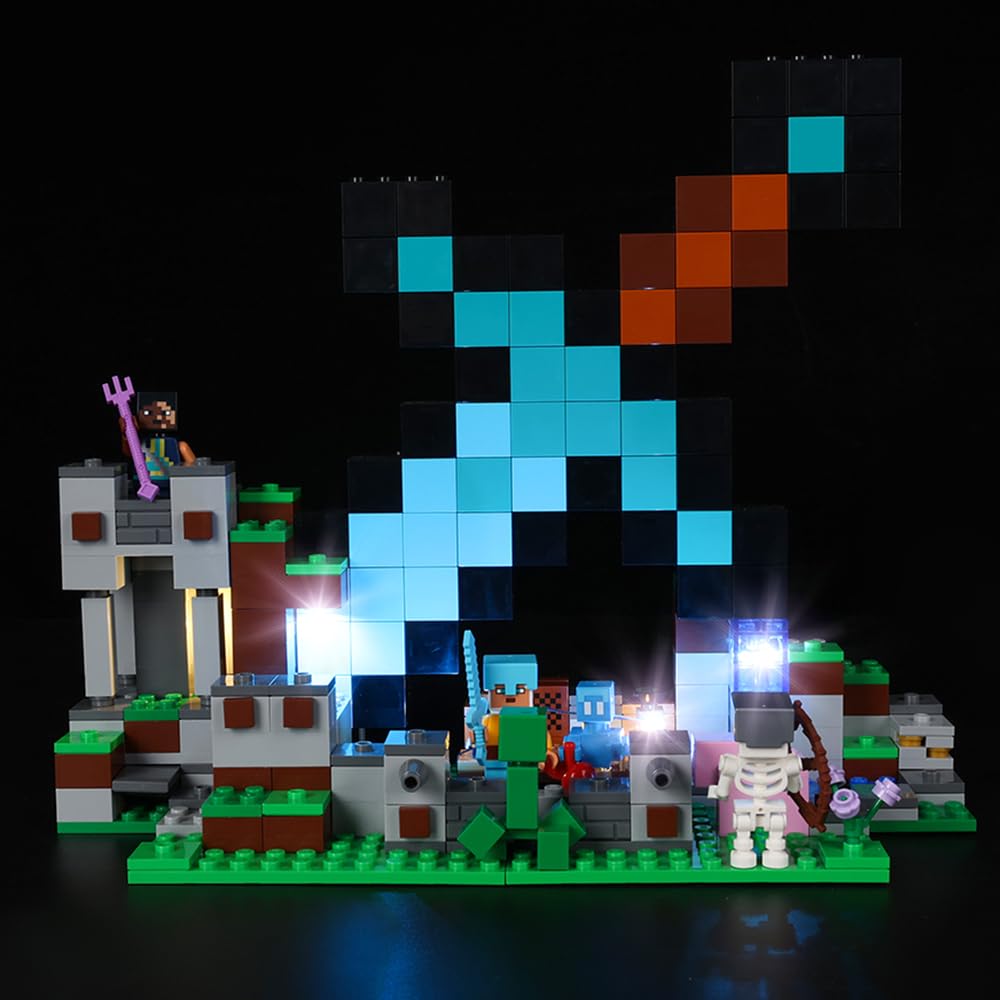 Kyglaring LED Lighting Kit (No Model) - Compatible with Lego-21244 The Sword Outpost Building Blocks Model Set - Only Leds No Brick Set (Classic Version)