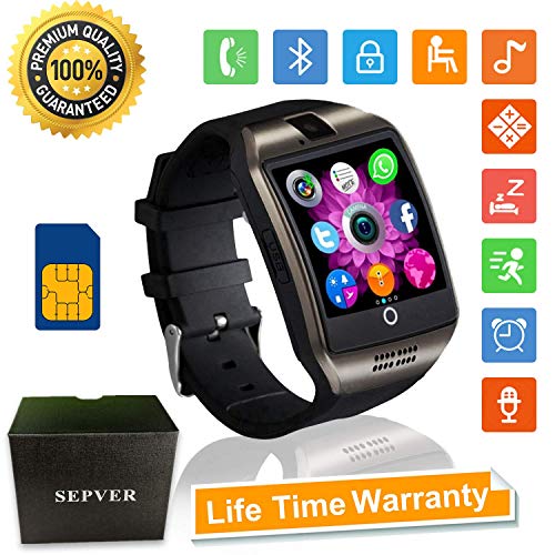 Smartwatch Bluetooth Smart Watch Orologio Intelligente con Macchina Fotografica SIM/TF Card Slot Schermo Touch…