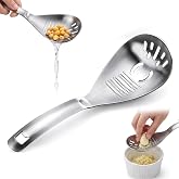 5-in-1 Stainless Steel Cooking Spoon (#A) | Multifunctional Stainless Steel Spoon, Kitchen Cooking Tools for Potato Garlic Masher, Egg Separator and Bottle Opener