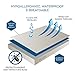 100% Waterproof Pillow Protectors with Zipper King Size Pack of 2 - Bed Bug & Dust Mite Proof Pillow Covers - Breathable, Comfortable, Stain-Resistant Pillow Covers King Size, 20 x 36 Inches