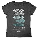 Kerusso Inspirational Christian Missy T-Shirt Feathers