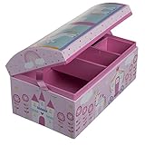 Tri-Coastal Design Paper Dome Jewelry Box Mirror Organizer Tray Kids Girls Women