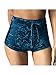 TOB Women's Casual Soft High Waist Drawstring Velvet Shorts Clubwear ,Peacblue,Small