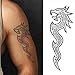 Viking Celtic Nordic Tribal Dragons Tribal Stick on Tattoo Temporary Body Art Transfer for Women and Men Cosplay Halloween Adult Temp Tattoo for Arms Shoulders Chest Back Legs