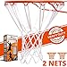 2-Pack Heavy Duty Basketball Nets | Premium Quality All-Weather Thick Nets | 2 White Basketball Nets in Pack - for Indoor and Outdoor 12-Loop Hoop Rims