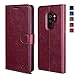 OCASE Samsung Galaxy S9 Plus Case, S9 Plus Wallet Case [TPU Shockproof Interior Protective Case] [Card Slot] [Kickstand] [Magnetic Closure] Leather Flip Case for Samsung Galaxy S9 Plus (Burgundy)
