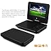 Ematic Portable DVD Player - 7-Inch High Resolution LCD Display, ON-THE-GO Movies, Music & Photos, 180 Degree Swivel, Premium Headphones, Travel Case