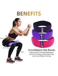 arnoldsport bandas de resistencia de cadera y correa de tobillo