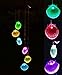 Xunlong LED Solar Powered Wind Chime, Color-Changing Seashell Shapes Wind Chimes Solar Mobile Wind Bell for Home/Party/Garden/Yard Decoration