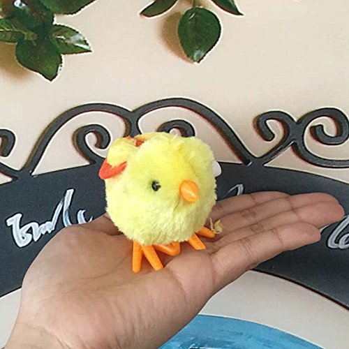 image for FORESTIME Wind Up A Chicken-Kids Clockwork Wind Up Hopping Toy Chick C