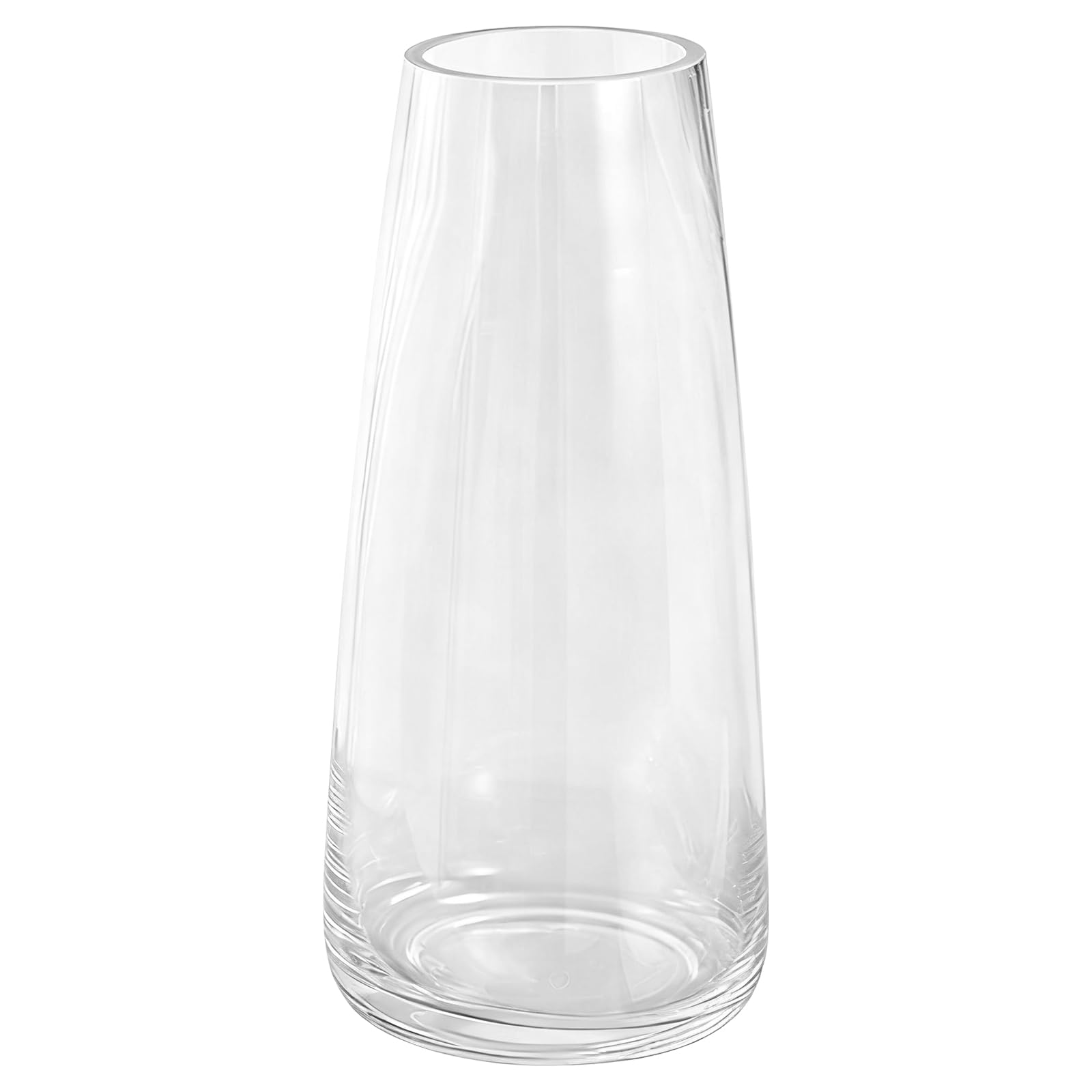 DRERIO Vase for Flower Clear Glass Transparent ins Modern Glass Tall Vase decor modern for home office living-room Centerpieces,22×10cm