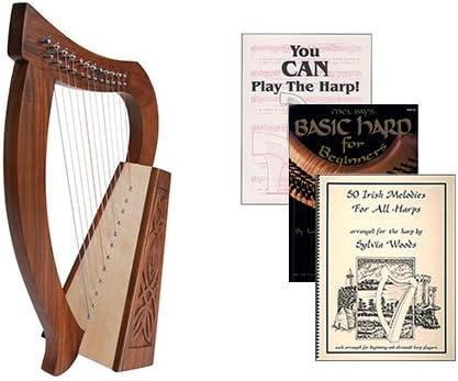 Homeschool Music Baby Harp w/Introduction to Harp Book Bundle + Irish Melodies