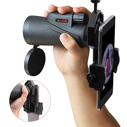 MeeQee Cell Phone Adapter Mount, Universal and Protectable- Compatible with Telescope Spotting Scope Binocular Monocular and Microscope - Style2