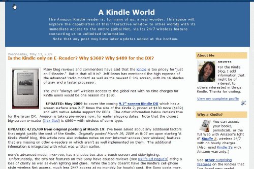 A Kindle World Blog