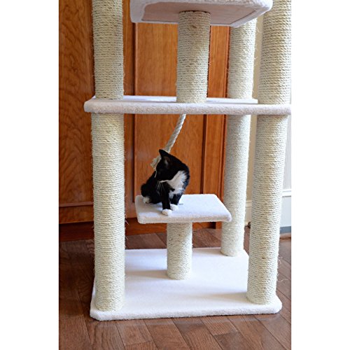Armarkat Classic Cat Tree Ivory/14"D x 81"W x 201"H