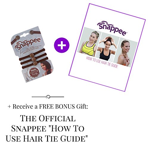 Snappee Snap Off Hair Ties For Curly Thick Natural Hair Buns