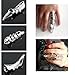 HuaYang Lady Men Punk Full Finger Joint Armor Knuckle Huge Robot Metal Armoring Ring(Silver)