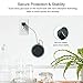 Oittm Outlet Wall Mount for Dot 2nd Generation, Flexible Removable Holder Hanger Stand with Reusable Washable Glue, Space-Saving Bracket Without Mess Wire for Smart Home Speaker(Black)
