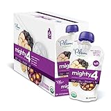 Plum Organics Mighty 4 Essential Nutrition Blend Pouch, Purple Carrot, Berry, Quinoa and Greek Yogurt, 4 Ounce (Pack of 12)