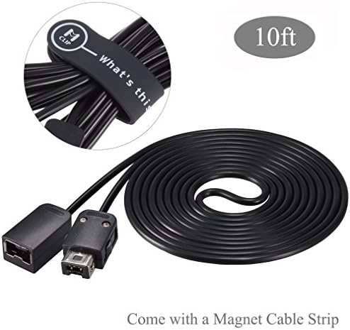 Punasi 10ft NES Controller Extension Cable + Cable Manager for Nintendo Mini NES Classic Edition Controller
