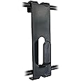Only Hangers Gridwall Durable Metal Photo Frame Utility Notch Display Hook Hanger for On Center Grid Panel Display, Black (25 Pack)