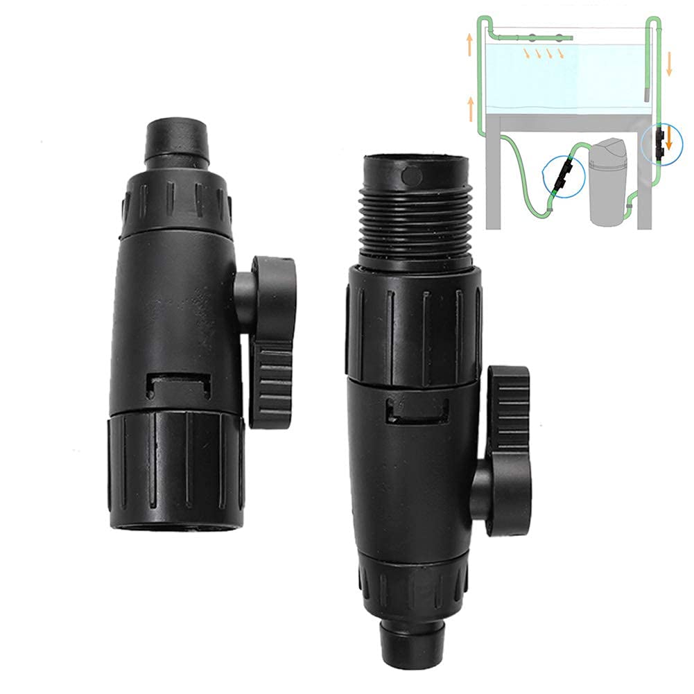 Aquarium Control Valves, 12mm Aquarium Water Flow Control Valve Fish Tank Aquarium Quick Release Connector(12mm)