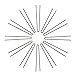 Marilyn Faye's U-Shaped Straight Hair Pins (Set of 12) (3 inch, Brown)