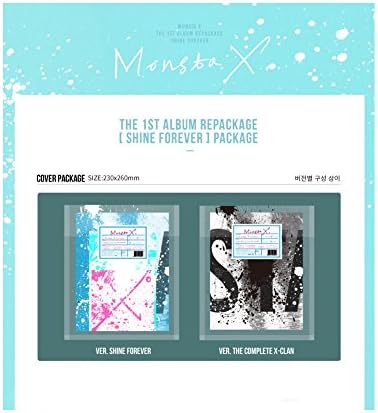MONSTA X First regular album repackage The 1st Album Repackage 'SHINE FOREVER+THE COMPLETE X-CLAN' set +Extra Gift 2 set