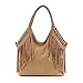Celaine Womens Handbags Tassel Cross Body Shoulder Bag Hobo Womens Satchel - Large Storage - PU Suede Leather, Yellow