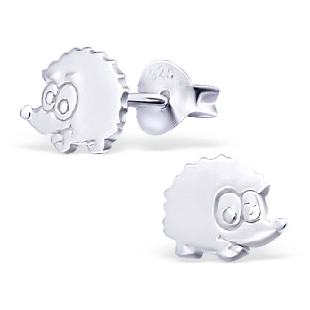 925 Sterling Silver Women Hedgehog Stud Earrings for Women & Girls – Gift-Ready Jewellery by The Rose & Silver Company