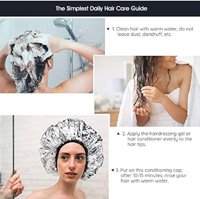 Aluminum Foil Deep Conditioning Cap Segbeauty 4pcs Larger Thicker