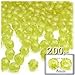 The Crafts Outlet 200pc Faceted Plastic Transparent Beads Round 8mm Clear Beads