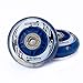 Xino Sports Inline Skates Replacement Wheels - LED Illuminating Lights, Durable and Long-Lasting, High-Quality Bearings Included, Pack of 2, 70 mm (Blue)