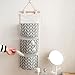 Wall Hanging Storage Bag,IEason 3 Grids Wall Hanging Storage Bag Organizer Toys Container Decor Pocket Pouch (Gray)