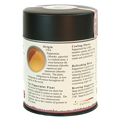 The Tao of Tea, Peppermint Herbal Tea, Loose Leaf, 2 Ounce Tin