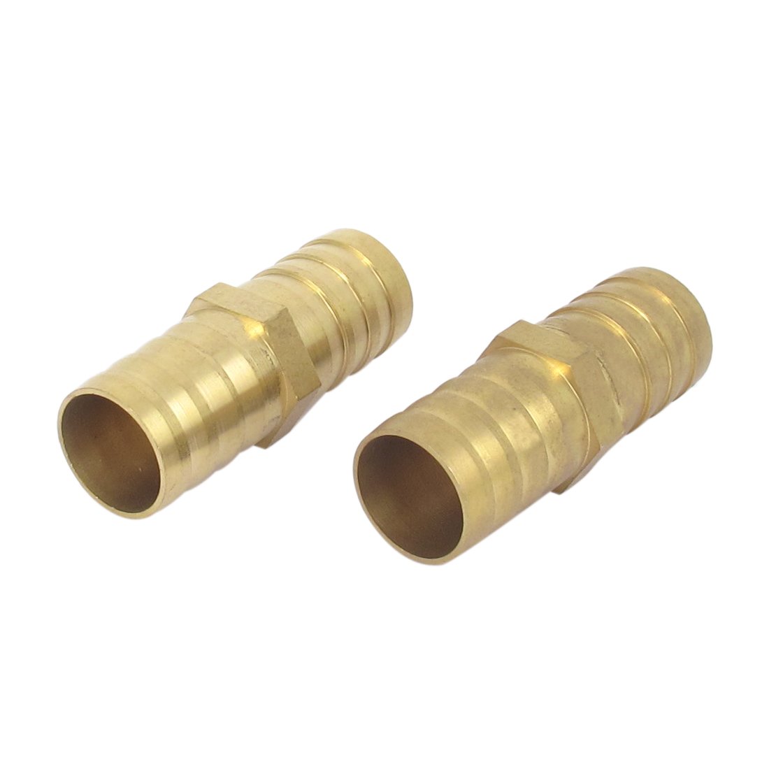 sourcingmap 19mm Inner Dia Air Straight Hose Pipe Barb Coupler Splicer 2pcs