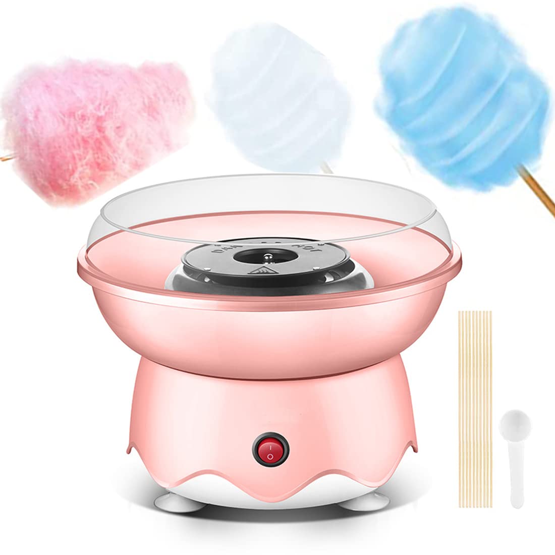 Photo 1 of **MISSING PARTS**
Cotton Candy Machine for Kids, Candy Floss Machine, Portable Mini Electric Cotton Candy Maker for Home Birthday Family Party Christmas Gift, Includes 10 Bamboo Sticks & Sugar Scoop